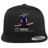 Funny D.O.G.E. (Department Of Government Efficiency) Doge Flat Bill Trucker Hat