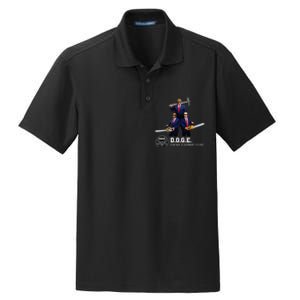 Funny D.O.G.E. (Department Of Government Efficiency) Doge Dry Zone Grid Polo