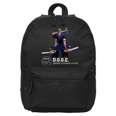 Funny D.O.G.E. (Department Of Government Efficiency) Doge 16 in Basic Backpack
