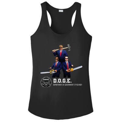 Funny D.O.G.E. (Department Of Government Efficiency) Doge Ladies PosiCharge Competitor Racerback Tank