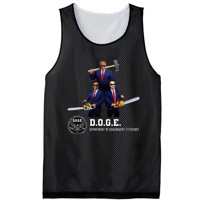 Funny D.O.G.E. (Department Of Government Efficiency) Doge Mesh Reversible Basketball Jersey Tank