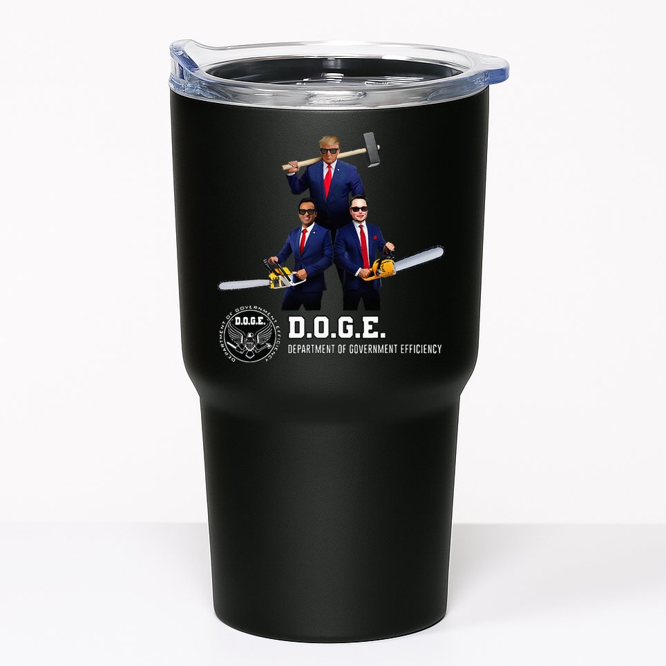 Funny D.O.G.E. (Department Of Government Efficiency) Doge Tumbler