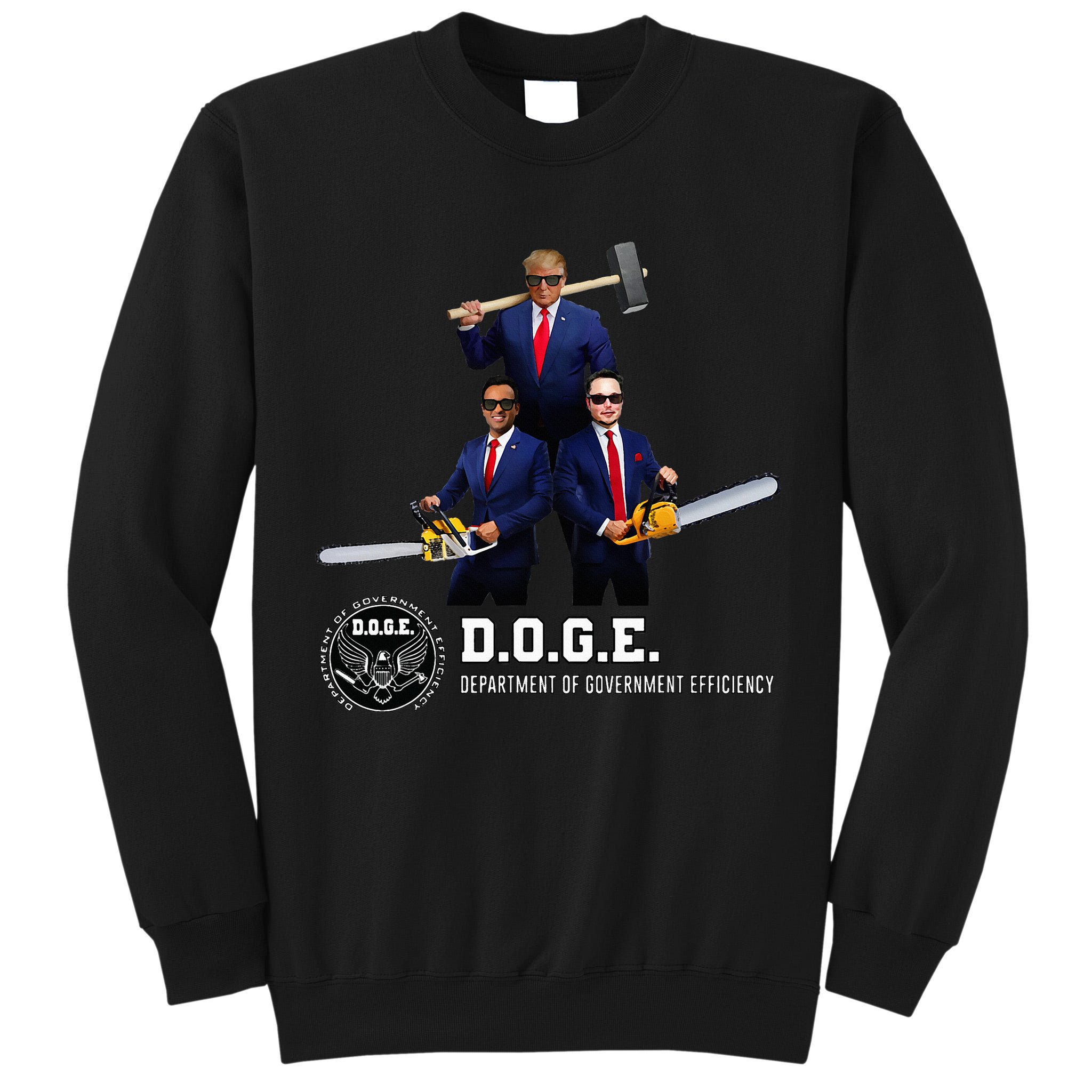 Funny D.O.G.E. (Department Of Government Efficiency) Doge Tall Sweatshirt