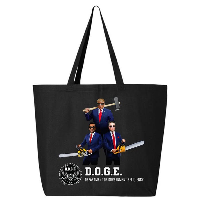 Funny D.O.G.E. (Department Of Government Efficiency) Doge 25L Jumbo Tote