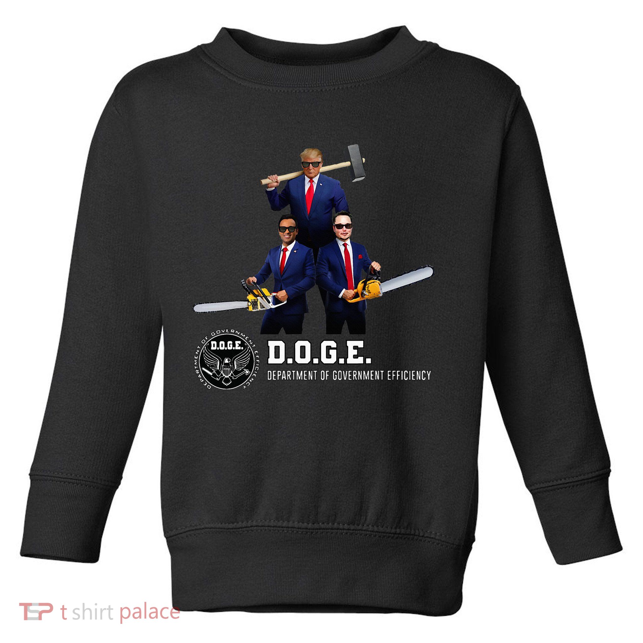 Funny D.O.G.E. (Department Of Government Efficiency) Doge Toddler Sweatshirt