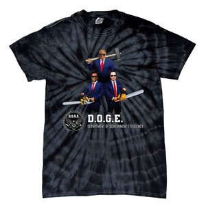 Funny D.O.G.E. (Department Of Government Efficiency) Doge Tie-Dye T-Shirt