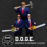 Funny D.O.G.E. (Department Of Government Efficiency) Doge Golf Towel