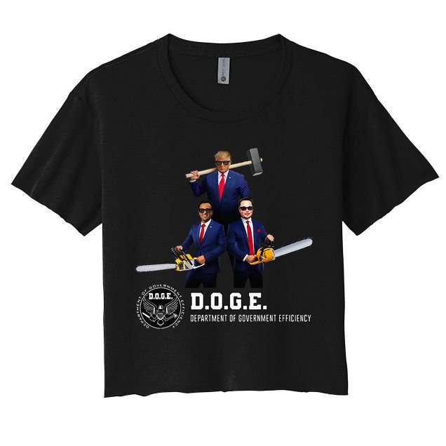 Funny D.O.G.E. (Department Of Government Efficiency) Doge Crop Top