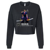 Funny D.O.G.E. (Department Of Government Efficiency) Doge Cropped Pullover Crew
