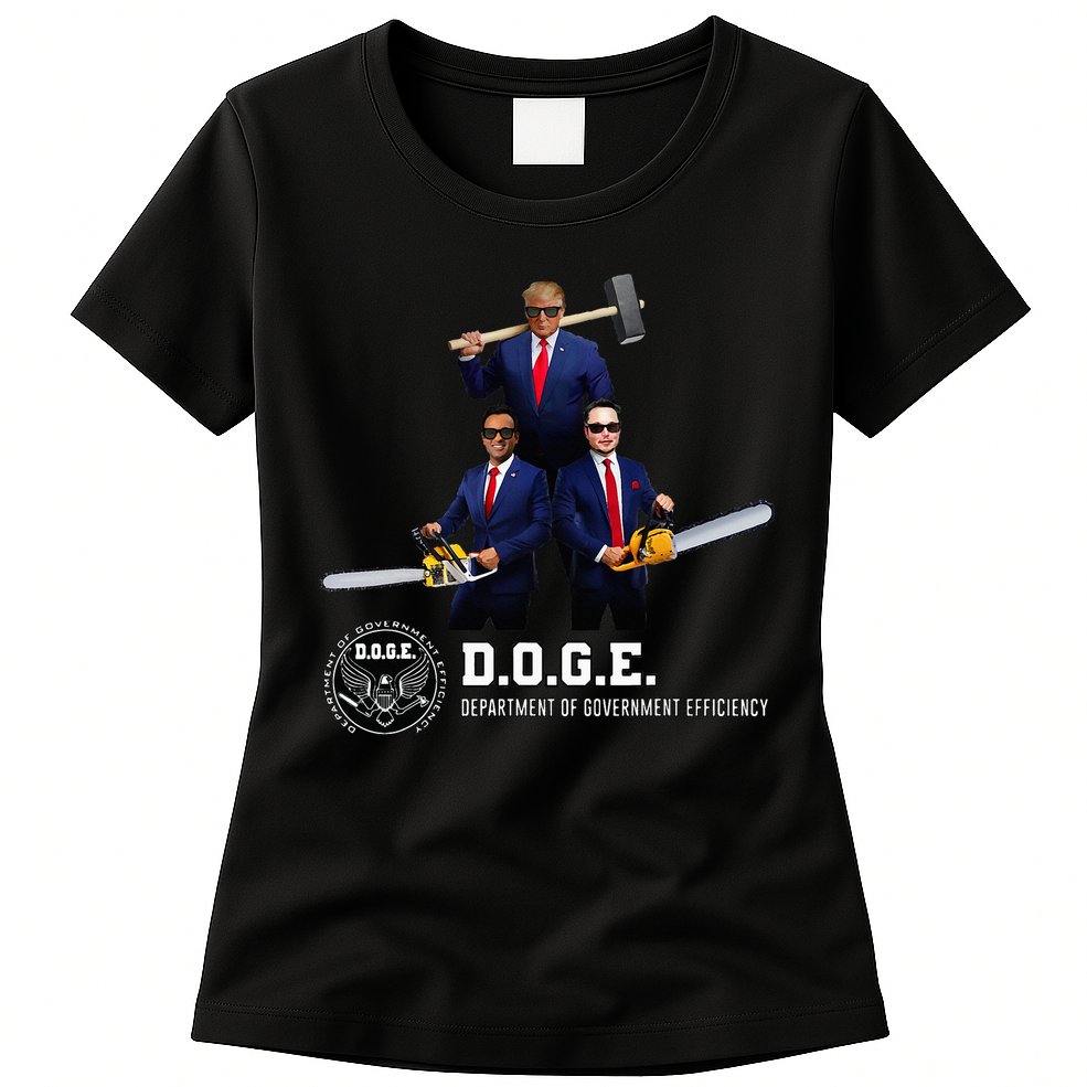 Funny D.O.G.E. (Department Of Government Efficiency) Doge Womens T-Shirt