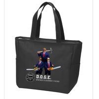 Funny D.O.G.E. (Department Of Government Efficiency) Doge Zip Tote Bag