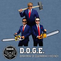 Funny D.O.G.E. (Department Of Government Efficiency) Doge Garment-Dyed Sweatshirt