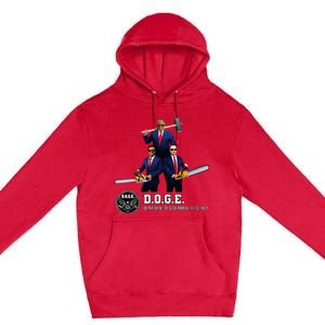 Funny D.O.G.E. (Department Of Government Efficiency) Doge Premium Pullover Hoodie