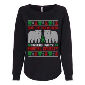 Funny Dental Dentist Save The Molar Bear Ugly Christmas Meaningful Gift Womens California Wash Sweatshirt