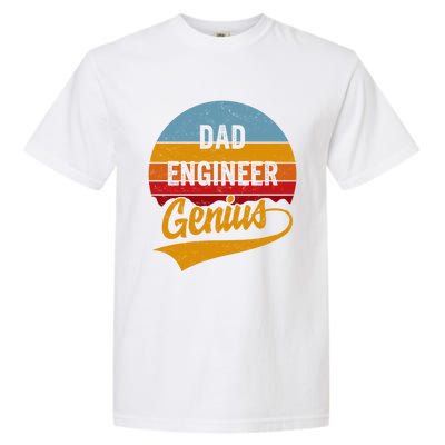 Fathers Day Dad Engineer Genius Engineering Father Grandpa Cute Gift Garment-Dyed Heavyweight T-Shirt