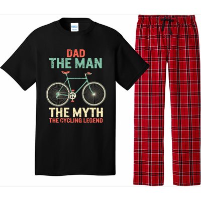 Fathers Day Dad Myth The Cycling Legend Husband Grandpa Gift Pajama Set