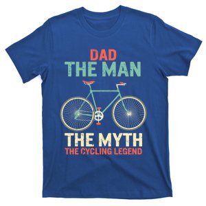 Fathers Day Dad Myth The Cycling Legend Husband Grandpa Gift T-Shirt