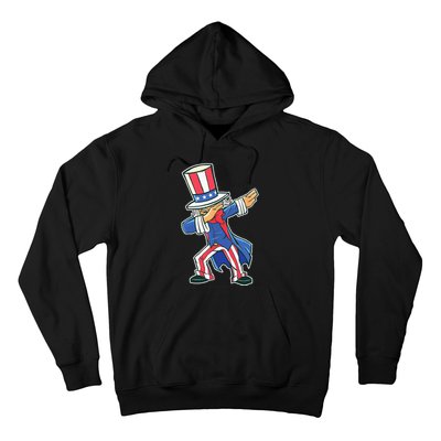 Funny Dancing Dabbing Uncle Sam 4th of July Hoodie