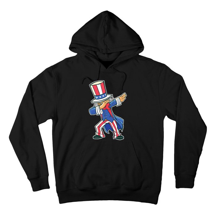 Funny Dancing Dabbing Uncle Sam 4th of July Hoodie