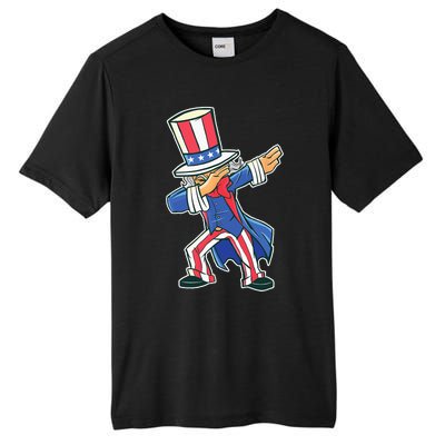 Funny Dancing Dabbing Uncle Sam 4th of July Tall Fusion ChromaSoft Performance T-Shirt