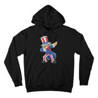 Funny Dancing Dabbing Uncle Sam 4th of July Tall Hoodie