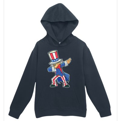 Funny Dancing Dabbing Uncle Sam 4th of July Urban Pullover Hoodie