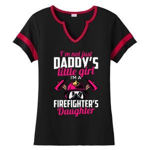 Firefighter Daughter Design For Firefighter Ladies Halftime Notch Neck Tee