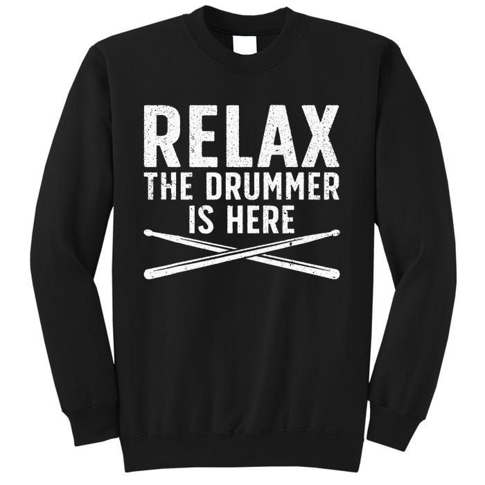 Funny Drummer Design For Men Women Drum Player Music Lover Sweatshirt