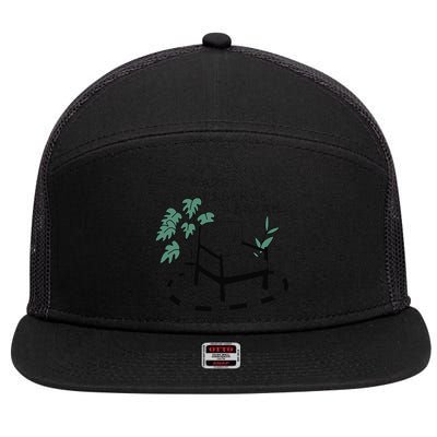Fathers Day Dad Deserve A Break Daddy Family 7 Panel Mesh Trucker Snapback Hat