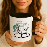 Fathers Day Dad Deserve A Break Daddy Family Mug