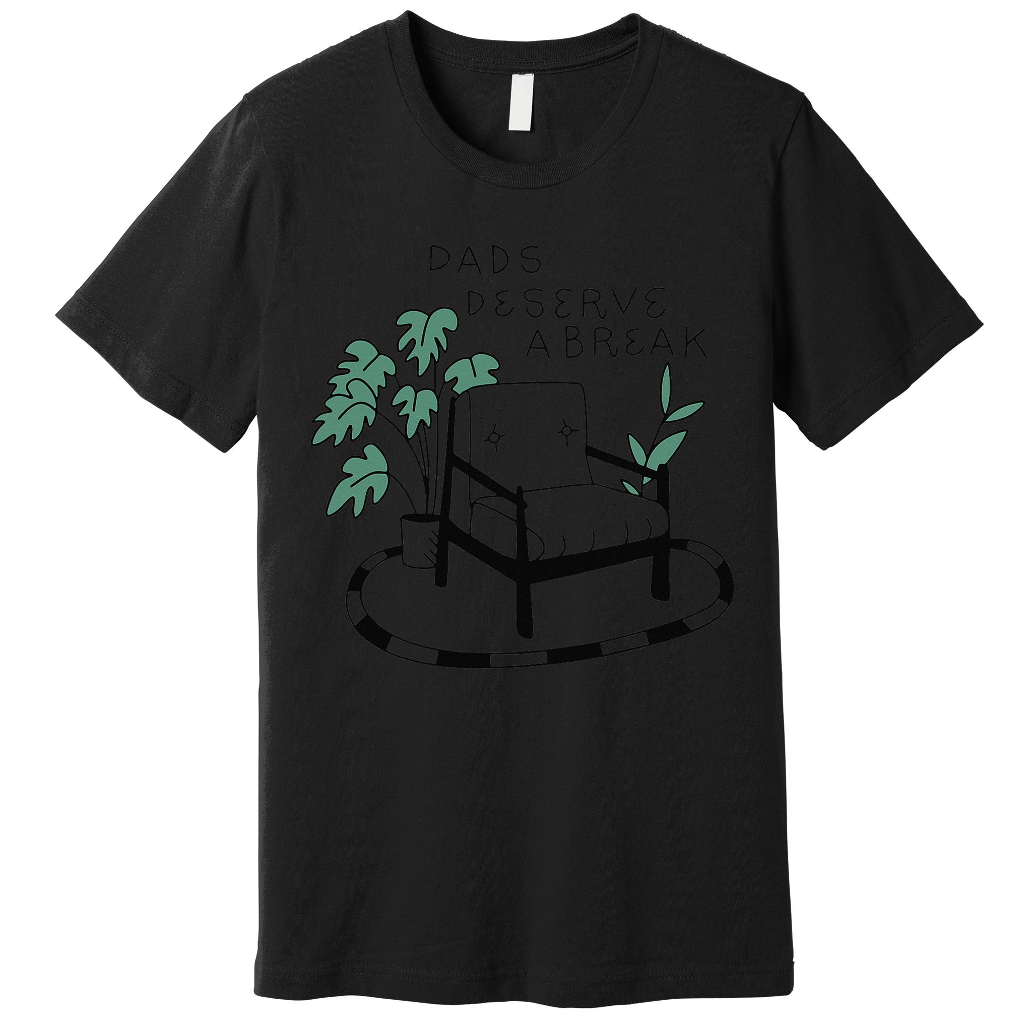 Fathers Day Dad Deserve A Break Daddy Family Premium T-Shirt