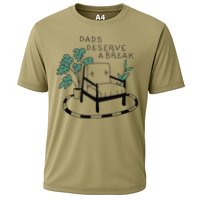 Fathers Day Dad Deserve A Break Daddy Family Cooling Performance Crew T-Shirt