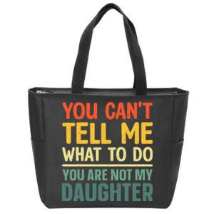 Funny Dad Design For Father Daddy Papa From Daughter Dad Zip Tote Bag