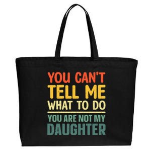 Funny Dad Design For Father Daddy Papa From Daughter Dad Cotton Canvas Jumbo Tote