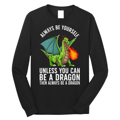 Funny Dragon Design Fantasy Dragon Lover Long Sleeve Shirt