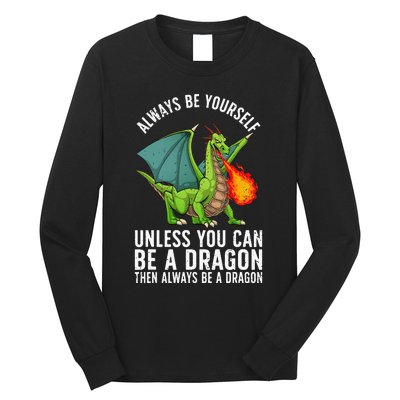 Funny Dragon Design Fantasy Dragon Lover Long Sleeve Shirt