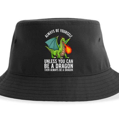 Funny Dragon Design Fantasy Dragon Lover Sustainable Bucket Hat