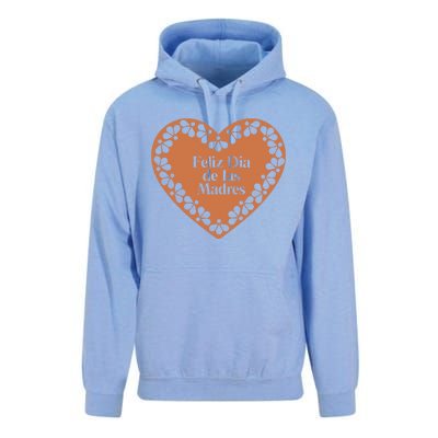 Feliz Dia De Las Madres Heart Mexican Mom Unisex Surf Hoodie