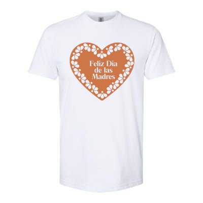 Feliz Dia De Las Madres Heart Mexican Mom Softstyle CVC T-Shirt