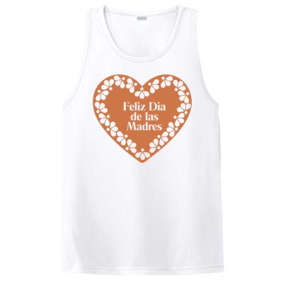 Feliz Dia De Las Madres Heart Mexican Mom PosiCharge Competitor Tank