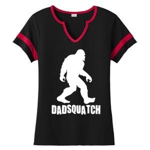 Funny Dadsquatch Dad Sasquatch Bigfoot Ladies Halftime Notch Neck Tee