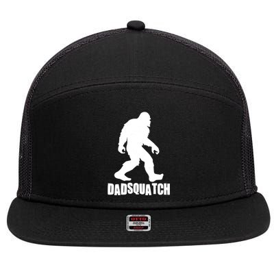 Funny Dadsquatch Dad Sasquatch Bigfoot 7 Panel Mesh Trucker Snapback Hat