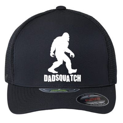 Funny Dadsquatch Dad Sasquatch Bigfoot Flexfit Unipanel Trucker Cap