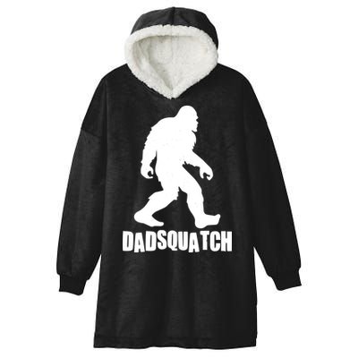 Funny Dadsquatch Dad Sasquatch Bigfoot Hooded Wearable Blanket
