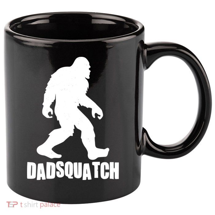 Funny Dadsquatch Dad Sasquatch Bigfoot 11oz C Handle Ceramic Mug