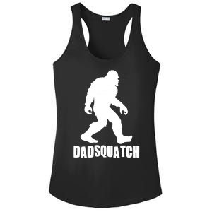 Funny Dadsquatch Dad Sasquatch Bigfoot Ladies PosiCharge Competitor Racerback Tank