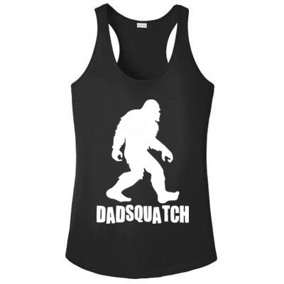 Funny Dadsquatch Dad Sasquatch Bigfoot Ladies PosiCharge Competitor Racerback Tank