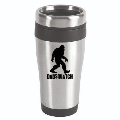 Funny Dadsquatch Dad Sasquatch Bigfoot 16oz Travel Tumbler