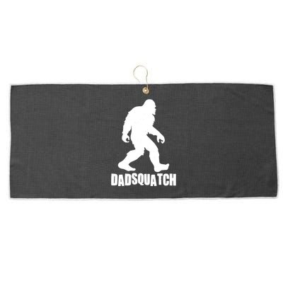 Funny Dadsquatch Dad Sasquatch Bigfoot Large Microfiber Waffle Golf Towel