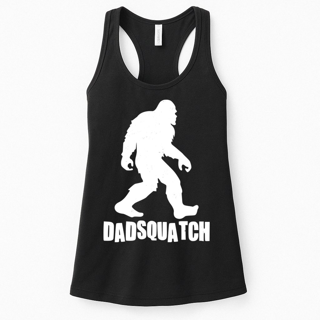 Funny Dadsquatch Dad Sasquatch Bigfoot Womens Tank Top